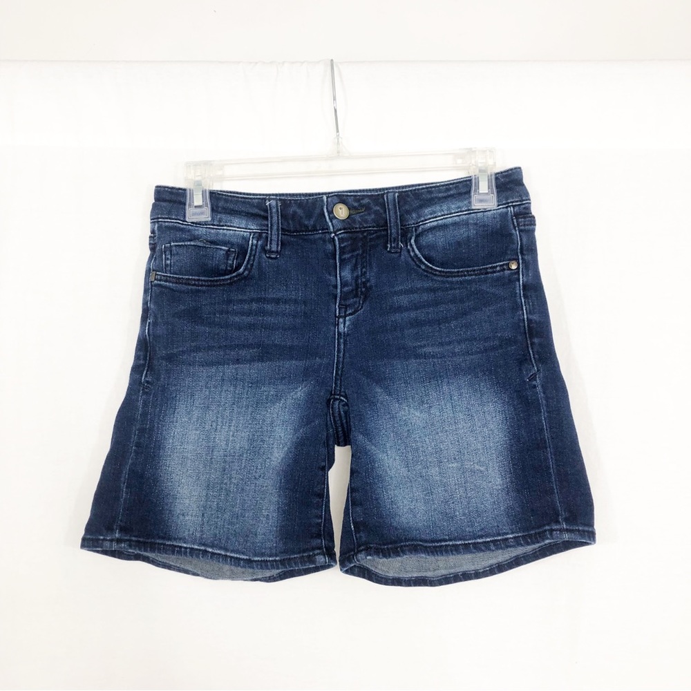 Pilcro and the Letterpress Anthropologie Stet Jean Shorts, Size 26, Blue
